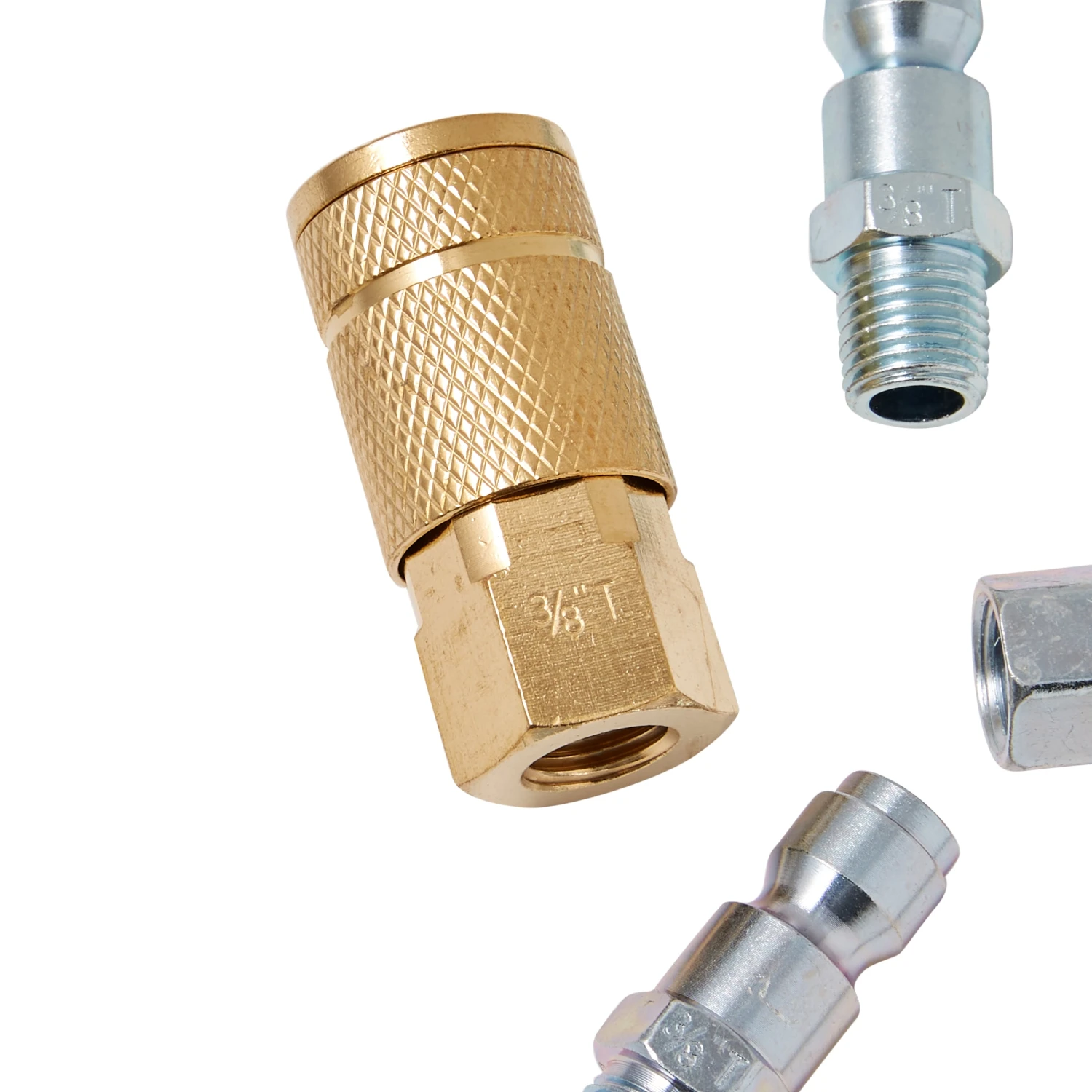 Kobalt Air Compressor Fittings 3/8-in Auto Coupler/Plug Kit 2 Kobalt Air Compressor Fittings 3/8-in Auto Coupler/Plug Kit - Image 2