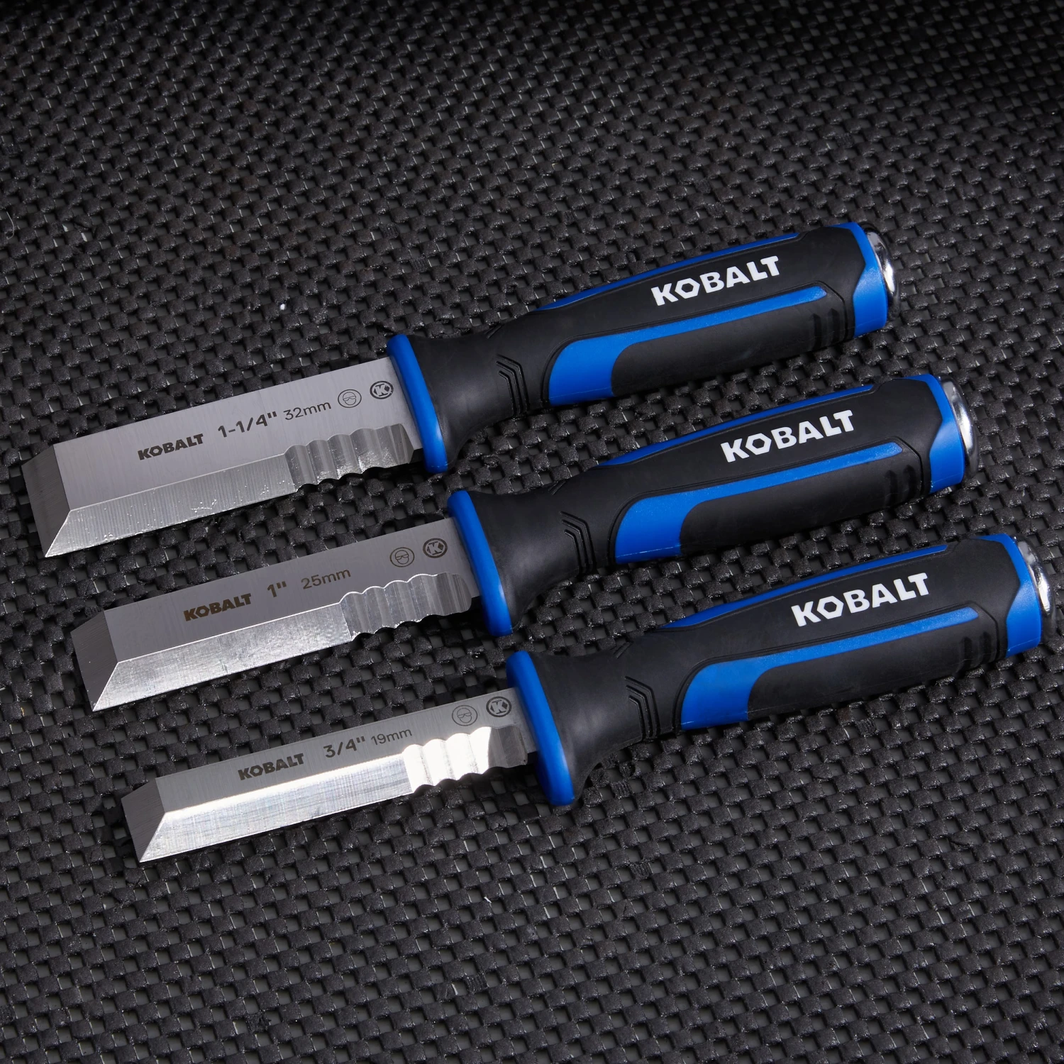 Kobalt Chisel Sets Side Strike Chisel Set 3-Pack Woodworking Chisels Set 2 Kobalt Chisel Sets Side Strike Chisel Set 3-Pack Woodworking Chisels Set - Image 2