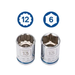 Kobalt Mechanics Tool Sets 309-Piece Standard (SAE) and Metric Combination Polished Chrome Mechanics Tool Set (1/4-in; 3/8-in) -Kobalt Sales Store 45400894