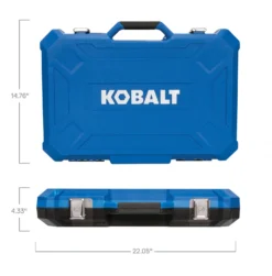 Kobalt Mechanics Tool Sets 309-Piece Standard (SAE) and Metric Combination Polished Chrome Mechanics Tool Set (1/4-in; 3/8-in) -Kobalt Sales Store 45400896 scaled