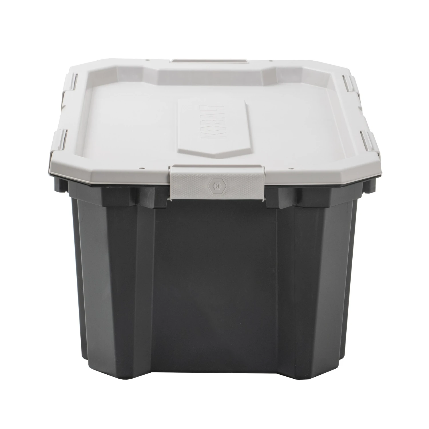 Kobalt Plastic Storage Totes X-large 24-Gallon (96-Quart) Grey Tote Latching Lid 2 Kobalt Plastic Storage Totes X-large 24-Gallon (96-Quart) Grey Tote Latching Lid - Image 2