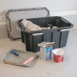 Kobalt Plastic Storage Totes X-large 24-Gallon (96-Quart) Grey Tote Latching Lid 27 Kobalt Plastic Storage Totes X-large 24-Gallon (96-Quart) Grey Tote Latching Lid -Kobalt Sales Store 46358952 scaled